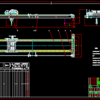 手动双梁5-20t起重机CAD图纸总装图