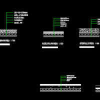 各种路面做法CAD图