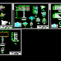 某双面广告牌结构设计图