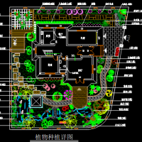 别墅庭院景观设计CAD图纸