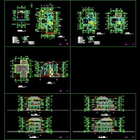 独栋3层别墅建筑结构全套施工图