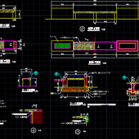 座凳及水中汀步设计CAD图