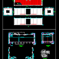 12m集装箱房屋装配设计图