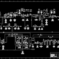 6m3/h纯水设备工艺流程CAD图