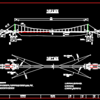 景区吊桥结构设计图纸