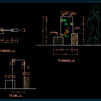 公园标识牌CAD施工图