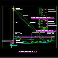 驳接爪钢结构玻璃雨棚节点构造详图