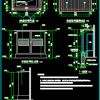 室外配电柜防护棚建筑设计图