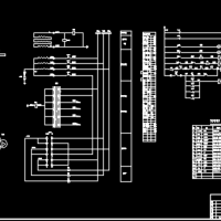 6KV电压互感器柜二次接线CAD图