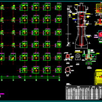 菜市场挖孔墩基础CAD设计图纸