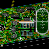 校园景观规划设计总平面图