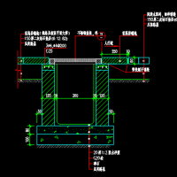 砖砌排水沟CAD大样图