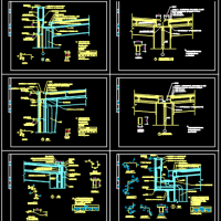 钢结构厂房天沟节点构造CAD详图