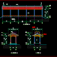 小公园廊架建筑及结构设计施工图