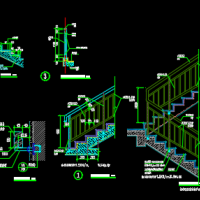 楼梯不锈钢栏杆设计详图