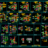坡屋面檐口CAD详图瓦屋顶节点做法CAD详图