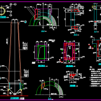 30m高砖烟囱全套结构施工图