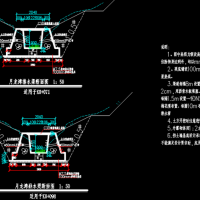 石砌排水渠断面图及板涵设计CAD图纸