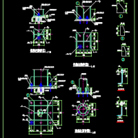 钢结构柱脚节点CAD详图