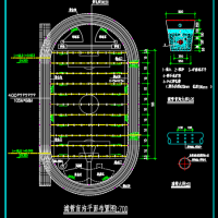 学校操场足球场滤管盲沟CAD设计图