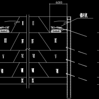 土方分层开挖顺序CAD图