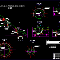 水电站调压井及压力管道开挖图