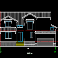 苏州16.98X15.68两层钢框架别墅建筑及结构全套施工图（含pkpm计算模型）