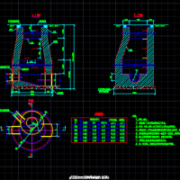 φ1000mm圆形砖污水检查井（收口式）