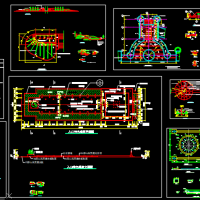 10多种喷泉涌泉CAD详图