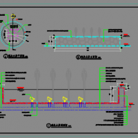 涌泉水景水幕墙CAD详图