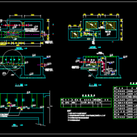 巴氏计量槽详细CAD施工图