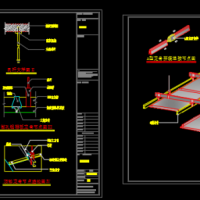 CAD装修设计图库及铝扣板吊顶大样CAD详图