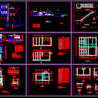 某自来水厂工艺设计CAD图纸