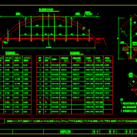 40米跨径下承式拱桥结构设计图