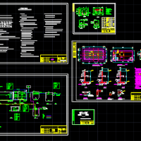 生活污水处理站设计施工图纸（AO工艺）