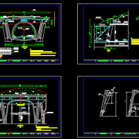 隧道翼墙式洞门课程设计图纸