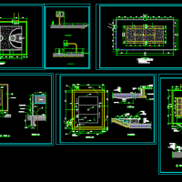 常规球场做法大样图及施工图（门球场排球场羽毛球场篮球场网球场）