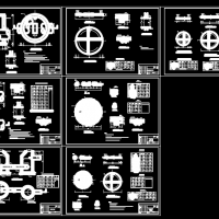 多种阀门井CAD图（蝶阀、排气阀、排泥阀）