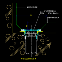 导水沟及地坪落水罩CAD图