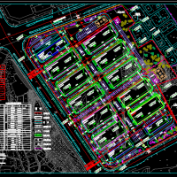 双创科技产业园总平面布置图及宿舍楼电气系统图