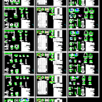交通信号灯灯杆及基础CAD大样图（2~12m）
