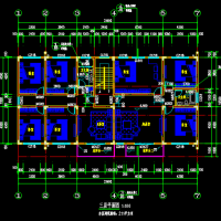 江西四层异形柱框架结构别墅建筑及结构全套施工图