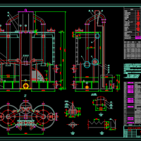 无阀过滤器设备加工CAD图纸