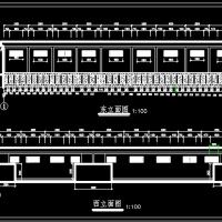 砖混结构农村小学旱厕结构设计施工图