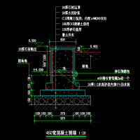 砖砌矮墙|混凝土矮墙|毛石矮墙|石板饰面矮墙|花池矮墙CAD图