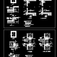 金属窗保温节点CAD详图