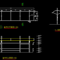 宣传栏CAD详图