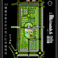 新农村建设示范小区详细规划设计图