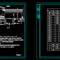 一字式排水管道出水口CAD图