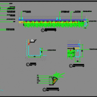 垂直绿化植物种植基质盒大样图